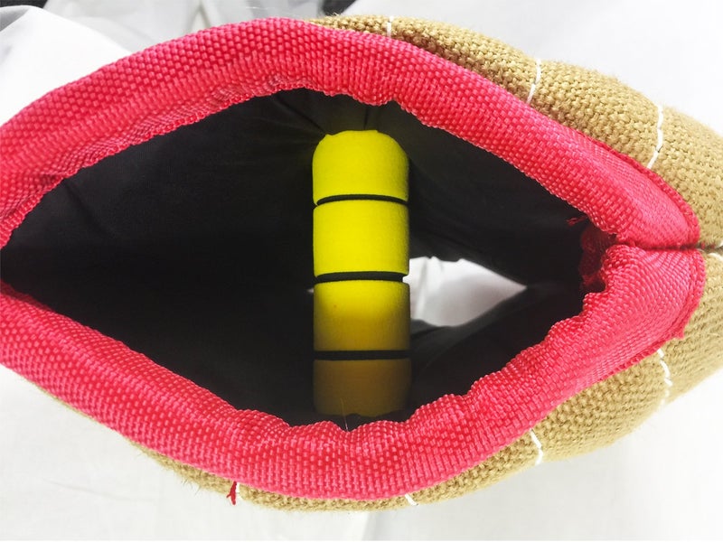Tealover Puppy Bite Sleeve Dog Training Arm Protection Jute Tug Toys,Red - Image 3